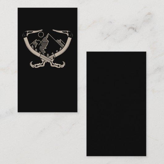 ロック登山レトロ登山家 名刺 (正面/裏面)