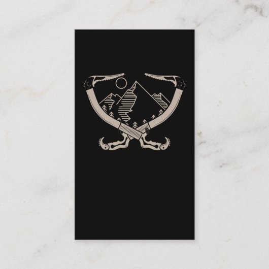 ロック登山レトロ登山家 名刺 (正面)