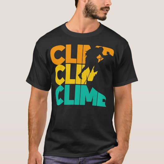 ロック登山レトロ登山登山ヴィンテージC Tシャツ (正面)