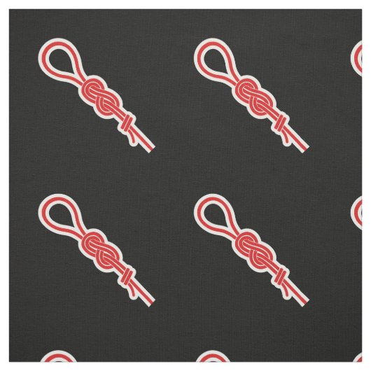 ロック登山ロープと結び目 ファブリック (見本)