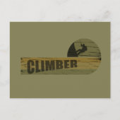 ロック登山ヴィンテージ登山者 シーズンポストカード (正面)