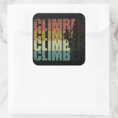 ロック登山ヴィンテージ登山者 スクエアシール (バッグ)