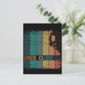 ロック登山ヴィンテージ登山者 ポストカード (スタンド正面)