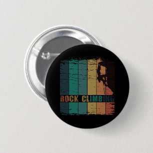 ロック登山ヴィンテージ登山者 缶バッジ