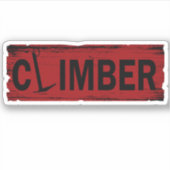 ロック登山ヴィンテージ シール (正面)