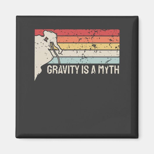 ロック登山ヴィンテージ マグネット (正面)