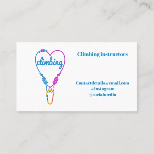 ロック登山名刺 名刺 (正面)