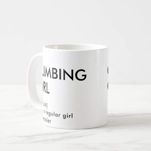ロック登山女の子のトレンディーギフト彼女のための コーヒーマグカップ (正面左)