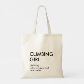 ロック登山女の子のトレンディーギフト彼女のための トートバッグ (裏面)