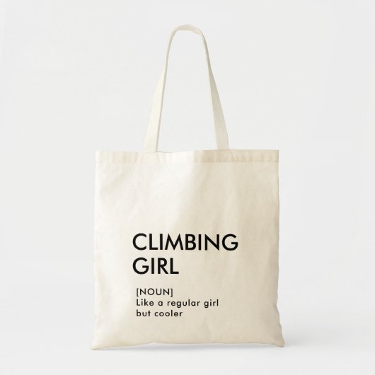 ロック登山女の子のトレンディーギフト彼女のための トートバッグ (正面)