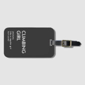 ロック登山女の子のトレンディーギフト彼女のための ラゲッジタグ (正面横)