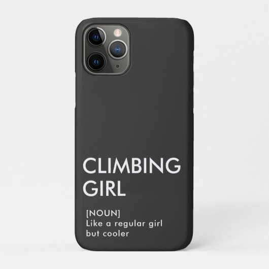 ロック登山女の子のトレンディーギフト彼女のための Case-Mate iPhoneケース (裏)