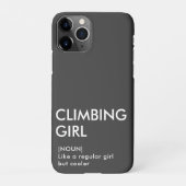 ロック登山女の子のトレンディーギフト彼女のための iPhoneケース (裏面)