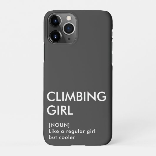ロック登山女の子のトレンディーギフト彼女のための iPhoneケース (裏面)