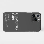 ロック登山女の子のトレンディーギフト彼女のための iPhoneケース (裏面横)