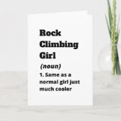 ロック登山女 カード (正面)