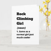 ロック登山女 カード (黄色い花)