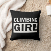 ロック登山女 クッション (ブランケット)