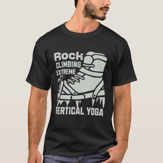 ロック登山極垂直ヨガ Tシャツ (正面)
