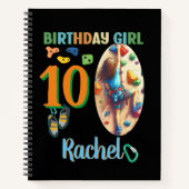 ロック登山誕生日ガールアドベンチャーレディ ノートブック (正面)