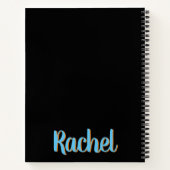 ロック登山誕生日ガールアドベンチャーレディ ノートブック (裏面)