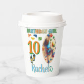 ロック登山誕生日ガールアドベンチャーレディ 紙コップ (裏面)