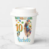 ロック登山誕生日ガールアドベンチャーレディ 紙コップ (正面)