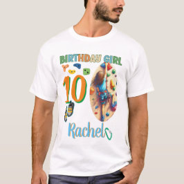 ロック登山誕生日ガールアドベンチャーレディ Tシャツ