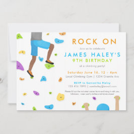 ロック登山誕生日パーティーの招待状 – Rock on! 招待状