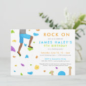 ロック登山誕生日パーティーの招待状 – Rock on! 招待状 (スタンド正面)