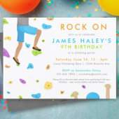 ロック登山誕生日パーティーの招待状 – Rock on! 招待状