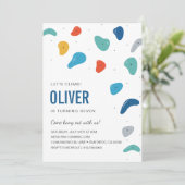 ロック登山誕生日パーティーの招待 招待状 (スタンド正面)