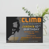 ロック登山誕生日招待状レッツクライム 招待状 (スタンド正面)