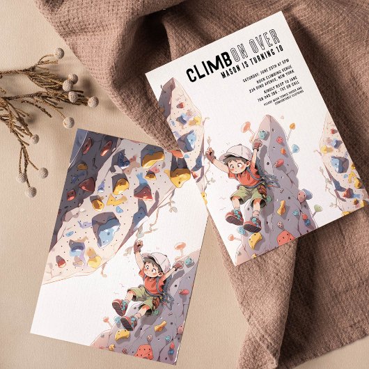 ロック登山誕生日 招待状