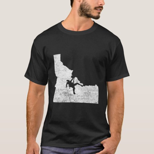 ロック登山 – アイダホロック登山シャツ Tシャツ (正面)
