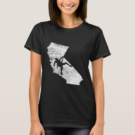 ロック登山 – カリフォルニア登山シャツ Tシャツ (正面)
