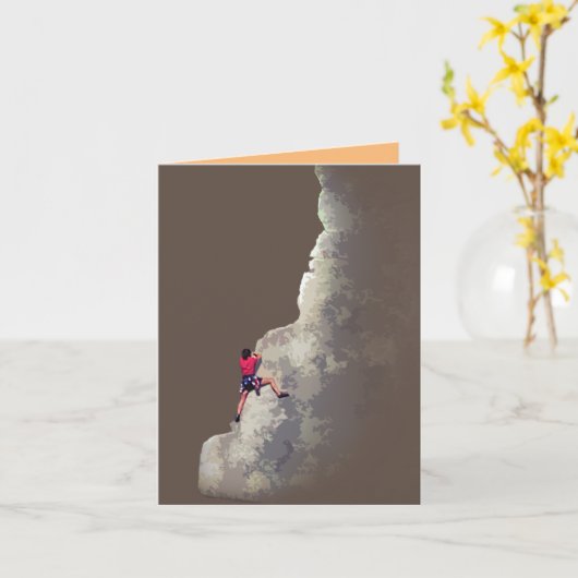 ロック登山 カード (黄色い花)