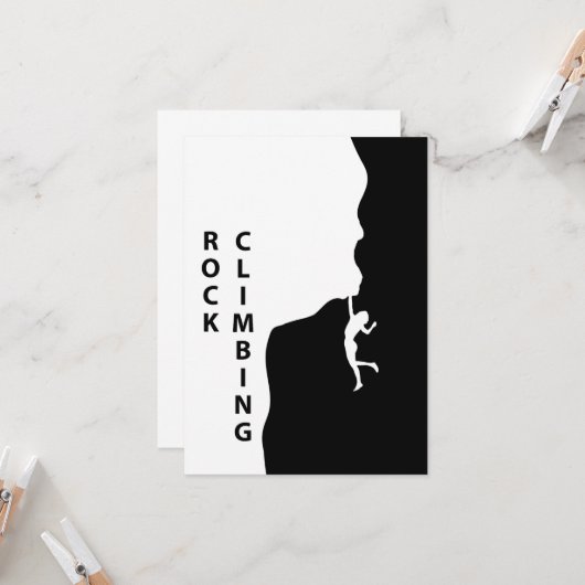 ロック登山 カード (正面/裏面インサイチュ)