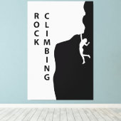 ロック登山 キャンバスプリント (インサイチュ (ウッドフロア))