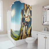 ロック登山 シャワーカーテン (インサイチュ)