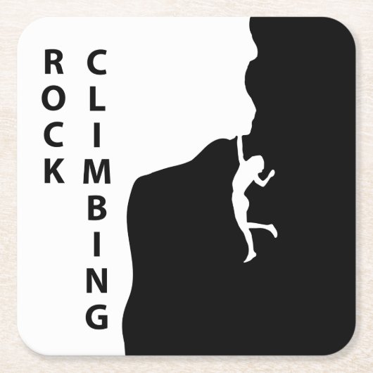 ロック登山 スクエアペーパーコースター (正面)