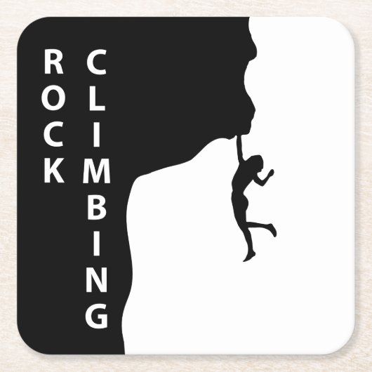 ロック登山 スクエアペーパーコースター (正面)
