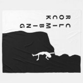 ロック登山 フリースブランケット (正面(横))