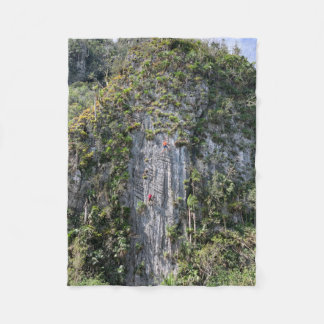 ロック登山 フリースブランケット