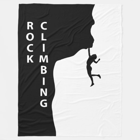 ロック登山 フリースブランケット (正面)