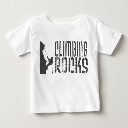 ロック登山 ベビーTシャツ (正面)