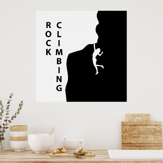 ロック登山 ポスター (キッチン)