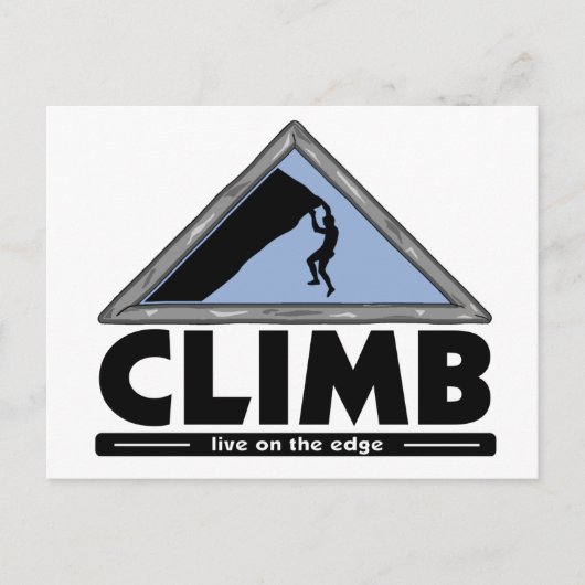 ロック登山 ポストカード (正面)