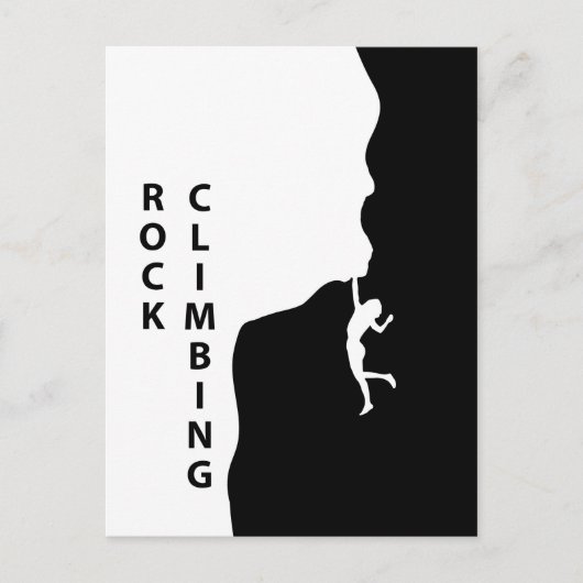 ロック登山 ポストカード (正面)