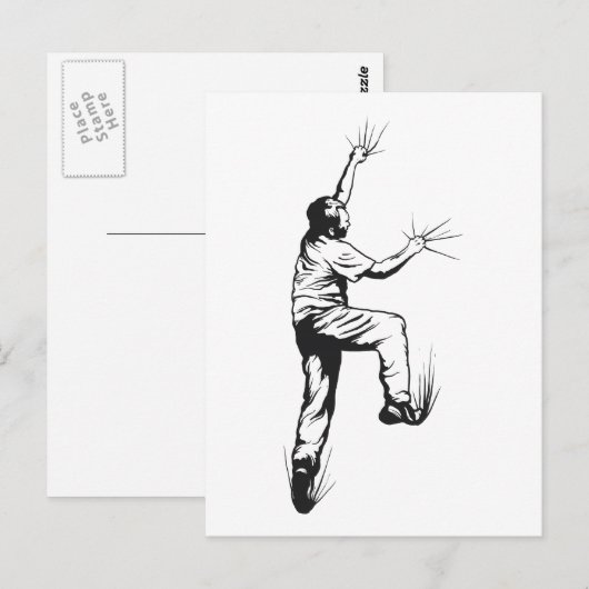 ロック登山 ポストカード (正面/裏面)